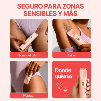 MYPEACHY® | DEPILADORA AFEITADORA ELÉCTRICA 2 EN 1: DEPILACIÓN SUAVE, SIN DOLOR NI IRRITACIÓN.