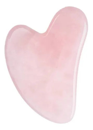 Piedra Gua Sha de Cuarzo Rosa
